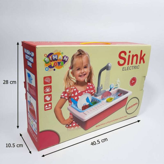 اسباب بازی سینک ظرفشویی سیحان تویز مدل Sink ELECTRIC 1402 - Image 6