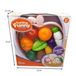 ست اسباب بازی آشپزخانه مدل برش میوه و سبزیجات کد Pnk12 مجموعه 12 عددی - Image 2