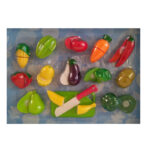 ست اسباب بازی مدل میوه و سبزیجات برشی کد42cfv30 مجموعه 15 عددی - Image 2