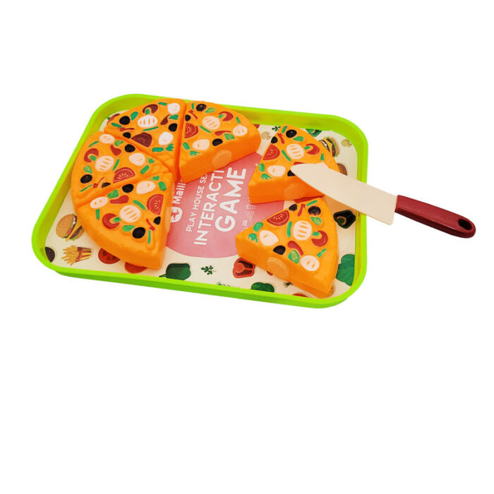 ست اسباب بازی فست فود مدل پیتزا کد 8002010 مجموعه 16 عددی - Image 4