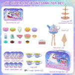 ست اسباب بازی آشپزخانه مدل فلزی طرح شیرینی خوری یوینیکورن کد 203 - Image 7