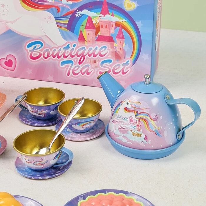 ست اسباب بازی آشپزخانه مدل فلزی طرح شیرینی خوری یوینیکورن کد 203 - Image 9