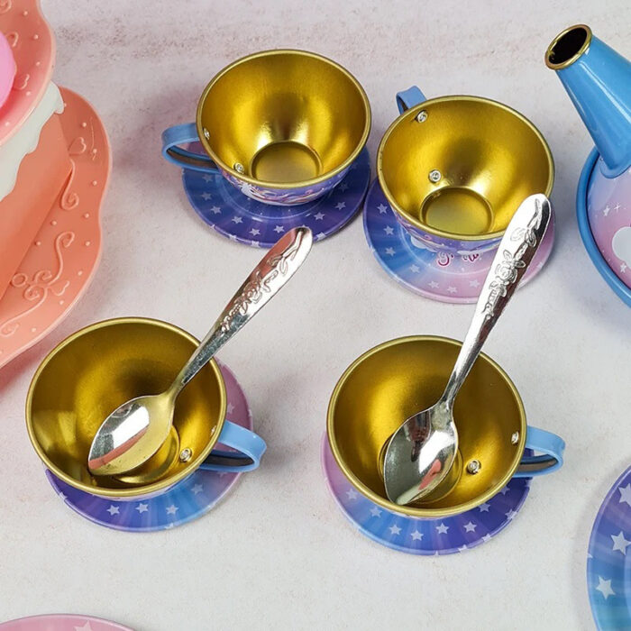 ست اسباب بازی آشپزخانه مدل فلزی طرح شیرینی خوری یوینیکورن کد 203 - Image 14