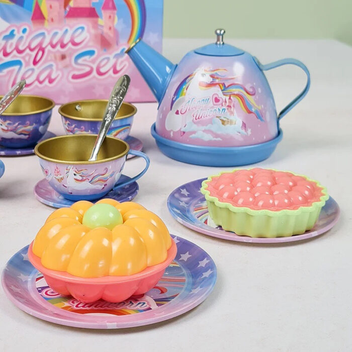 ست اسباب بازی آشپزخانه مدل فلزی طرح شیرینی خوری یوینیکورن کد 203 - Image 16