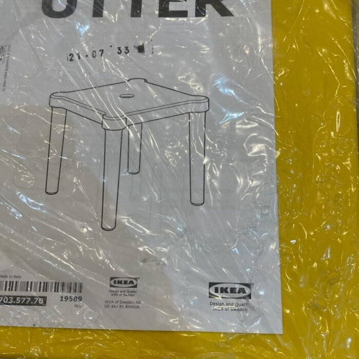 ست میز و صندلی کودک ایکیا مدل UTTER مجموعه 3 عددی سفید رنگ - Image 5