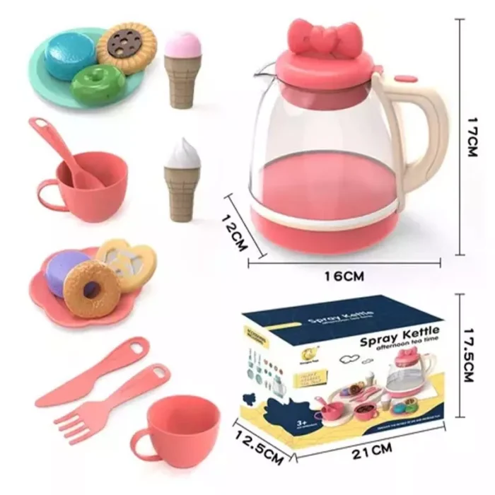 کتری بخار اسباب بازی رنگ صورتی کد 925 - Image 4