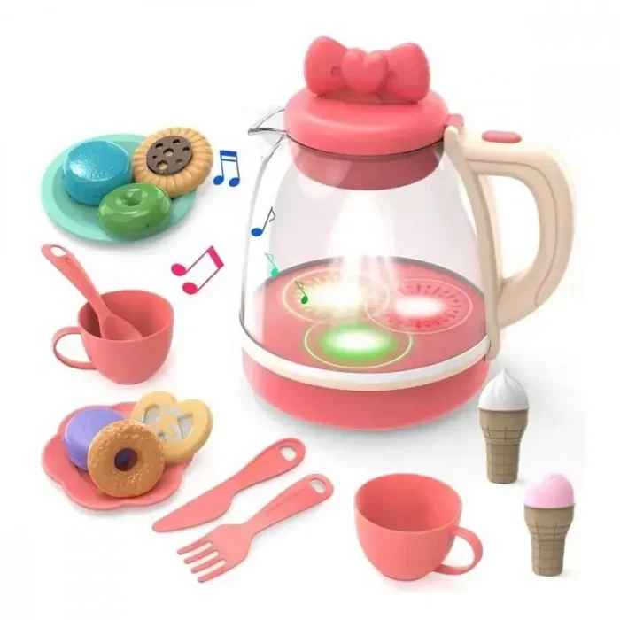 9175512.webp کتری بخار اسباب بازی رنگ صورتی کد 925 - Image 1