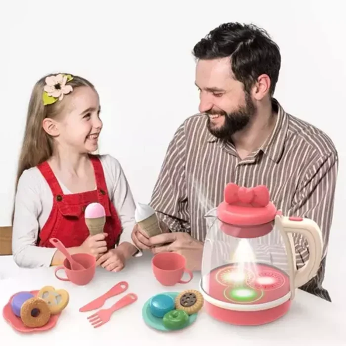 کتری بخار اسباب بازی رنگ صورتی کد 925 - Image 8