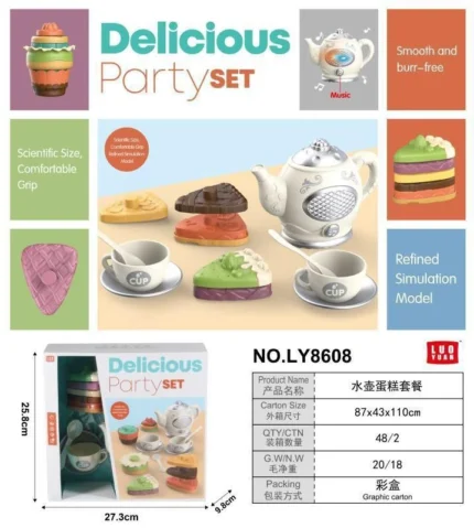 ست فنجان و قوری و‌کیک Delicious Party set
