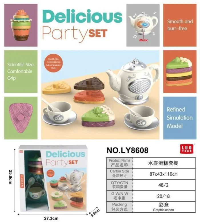 ست فنجان و قوری و‌کیک Delicious Party set - Image 1