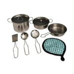 ست اسباب بازی ظروف استیل آشپزخانه مدل KITCHEN COOK - Image 3