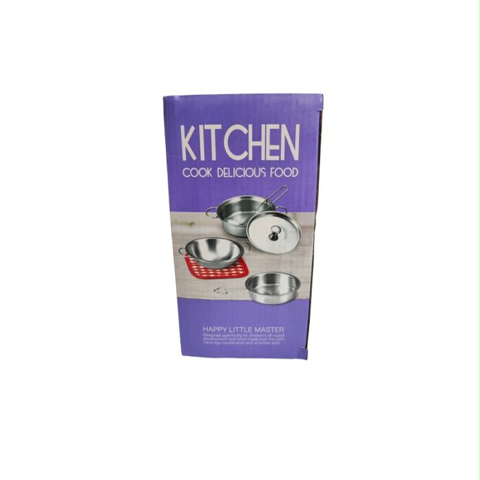 ست اسباب بازی ظروف استیل آشپزخانه مدل KITCHEN COOK - Image 2